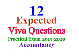 Viva Questions 12th Accountancy for 2019-20