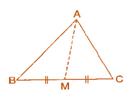 AM is a median of a triangle ABC. Is AB + BC + CA > 2AM? (Consider the sides of triangles ∆ABM and ∆AMC.)