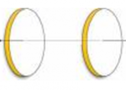 Figure 8.6 shows a capacitor made of two circular plates each of radius 12 cm, and separated by 5.0 cm. The capacitor is being charged by an external source (not shown in the figure). The charging current is constant and equal to 0.15 A. (a)	Calculate the capacitance and the rate of charge of potential difference between the plates. (b)	Obtain the displacement current across the plates. (c)	Is Kirchhoffs first rule (junction rule) valid at each plate of the capacitor? Explain.