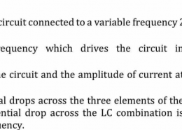 Keeping the source frequency equal to the resonating frequency of the series LCR circuit, if the three elements, L, C and R are arranged in parallel, show that the total current in the parallel LCR circuit is minimum at this frequency. Obtain the current rms value in each branch of the circuit for the elements and source specified in Exercise 7.11 for this frequency.