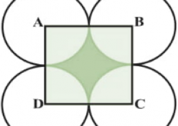 In this Figure, ABCD is a square of side 14 cm. With centres A, B, C and D, four circles are drawn such that each circle touch externally two of the remaining three circles. Find the area of the shaded region.