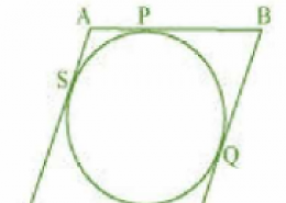 Prove that the parallelogram circumscribing a circle is a rhombus.