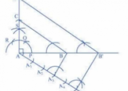 Draw a right triangle in which the sides (other than hypotenuse) are of lengths 4 cm and 3 cm. Then construct another triangle whose sides are 5/3 times the corresponding sides of the given triangle.