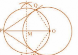 Draw a circle of radius 6 cm. From a point 10 cm away from its center, construct the pair of tangents to the circle and measure their lengths.