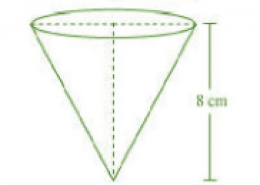 A vessel is in the form of an inverted cone. Its height is 8 cm and the radius of its top, which is open, is 5 cm. It is filled with water up to the brim. When lead shots, each of which is a sphere of radius 0.5 cm are dropped into the vessel, one-fourth of the water flows out. Find the number of lead shots dropped in the vessel.
