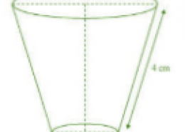The slant height of a frustum of a cone is 4 cm and the perimeters (circumference) of its circular ends are 18 cm and 6 cm. Find the curved surface area of the frustum.