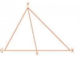 PS is the bisector of ∠ QPR of ∆ PQR. Prove that QS/SR = PQ/PR.