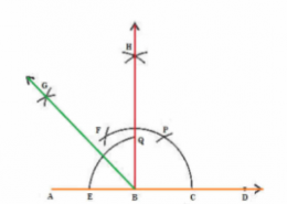 Construct the following angles and verify by measuring them by a protractor: (i) 75° (ii) 105° (iii) 135°
