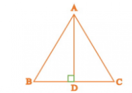 In Δ ABC, AD is the perpendicular bisector of BC (see Figure). Show that Δ ABC is an isosceles triangle in which AB = AC.