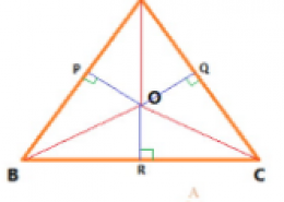 In a triangle locate a point in its interior which is equidistant from all the sides of the triangle.