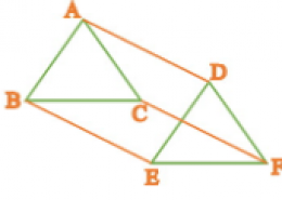 In ∆ ABC and ∆ DEF, AB = DE, AB || DE, BC = EF and BC || EF. Vertices A, B and C are joined to vertices D, E and F respectively (see Fig. 8.22). Show that (i) quadrilateral ABED is a parallelogram (ii) quadrilateral BEFC is a parallelogram (iii) AD || CF and AD = CF (iv) quadrilateral ACFD is a parallelogram (v) AC = DF (vi) ∆ ABC ≅ ∆ DEF.