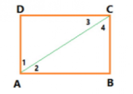 ABCD is a rectangle in which diagonal AC bisects ∠A as well as ∠C. Show that: