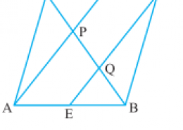 In a parallelogram ABCD, E and F are the mid-points of sides AB and CD respectively see Figure. Show that the line segments AF and EC trisect the diagonal BD.