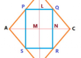 ABCD is a rhombus and P, Q, R and S are ©wthe mid-points of the sides AB, BC, CD and DA respectively. Show that the quadrilateral PQRS is a rectangle.