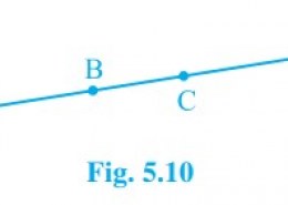 In Fig. 5.10, if AC = BD, then prove that AB = CD.