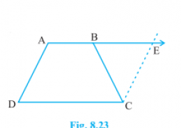 ABCD is a trapezium in which AB || CD and AD = BC see Figure. Show that (i) ∠ A = ∠ B (ii) ∠ C = ∠ D (iii) ∆ ABC ≅ ∆ BAD (iv) diagonal AC = diagonal BD