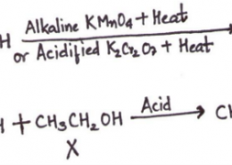 An organic compound ‘X’ is a liquid at room temperature. It is also a very good solvent and has the molecular formula C2 H6 O. on oxidation ‘X’ gives ‘Y’ which give, break effervescence on reacting with NaHCO3. X reacts with Y in the presence of conc.H2SO4to give another compound ‘Z’ which has a pleasant smell. Identify X, Y and Z. Also write chemical equations to show the formation of Y and Z.