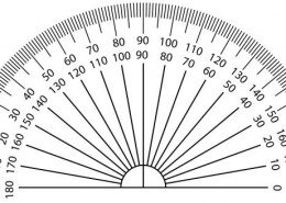 A protractor is used to: