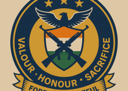 Design a badge of honour for the soldiers. You may make it by hand, with cardboard, paper and colours, or alternately, design it digitally and take a printout. Remember to include a self-designed logo and a slogan in the badge.