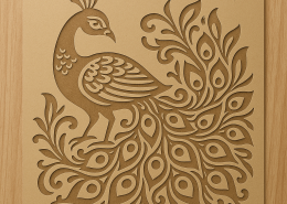 Design and cut out a stencil inspired by Sanjhi art and explain your design.