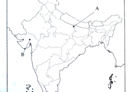 On the outline map of India, locate and label the following which suitable symbols: (a) The place where the movement of Indigo workers took place (b) The place where the Civil Disobedience movement began